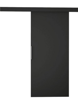 PoliHome Ruby I-Mauro Πόρτα Εσωτερική Συρόμενη Ξύλινη Μαύρη 77x205cm 162418779