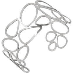 Silverline Γυναικείο Βραχιόλι Βέργα από Ατσάλι Ασημί 0230443601