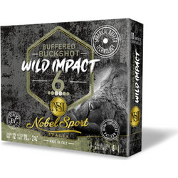 Nobel Sport Buffered Buckshot Wild Impact Φυσίγγια Δράμια 12Cal 70mm 6βολα 27gr 10τμχ