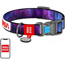 Waudog Nasa Κολάρο Σκύλου Μωβ 2.5x35-49cm