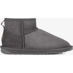Emu Γυναικεία Μποτάκια Suede Ανθρακί με Γούνα 10937