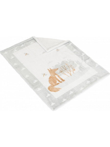 Cangaroo Little Friends Κουβέρτα Αγκαλιάς Fleece 80x110 Γκρι