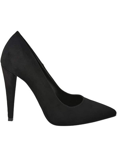 Sante Γόβες Suede με Λεπτό Ψηλό Τακούνι Μαύρες 18-212-01