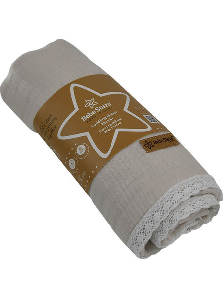 Bebe Stars Boho Πάνα Αγκαλιάς από Μουσελίνα Μπεζ 90x90cm