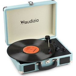 Audizio RP116 Πικάπ Βαλιτσάκι με Ηχεία & Προενίσχυση Bluetooth & USB Light Blue