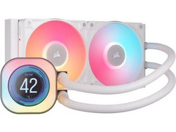 Corsair iCUE Link Titan 240 RX LCD White Υδρόψυξη CPU 120mm RGB για Socket 1700 / 1851 / AM4 / AM5