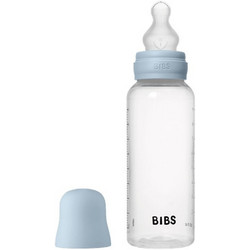 BIBS Πλαστικό Μπιμπερό με Θηλή Σιλικόνης 0+ Μηνών Baby Blue 270ml