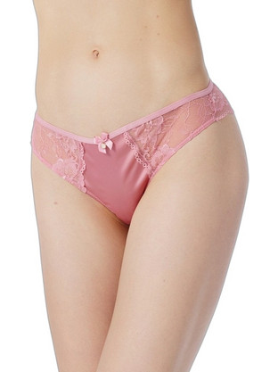 Minerva Γυναικείο Sexy Brazil με Δαντέλα Ροζ 90-80972-866