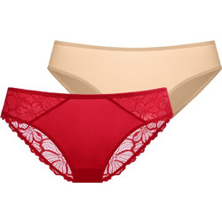 Dorina Florie Γυναικεία Slip με Δαντέλα 2Pack FXBF0053LA088-2X0404