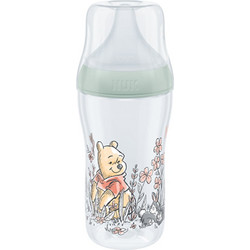 Nuk Perfect Match Disney Winnie Pooh Πλαστικό Μπιμπερό με Θηλή Σιλικόνης κατά των Κολικών 3+ Μηνών Mint Green 260ml