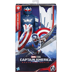 Hasbro Marvel Captain America Brave New World Titan Heroes Deluxe Φιγούρα Δράσης για 4+ Ετών 30cm