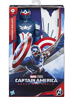 Hasbro Marvel Captain America Brave New World Titan Heroes Deluxe Φιγούρα Δράσης για 4+ Ετών 30cm