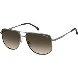 Carrera CA355S V81LA Ανδρικά Γυαλιά Ηλίου Aviator Μεταλλικά Ασημί με Καφέ Degradee Φακό