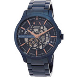 Armani Exchange Ανδρικό Ρολόι Αυτόματο με Μπλε Μεταλλικό Μπρασελέ AX2457