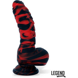 Legend Tigrax Ρεαλιστικό Dildo με Βεντούζα & Όρχεις 17.5cm Μαύρο