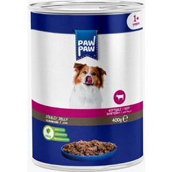 PawPaw Adult Low Grain with Beef in Jelly 400gr