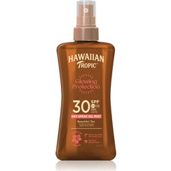 Hawaiian Tropic Glowing Protection Αδιάβροχο Λάδι Μαυρίσματος Σώματος SPF30 200ml