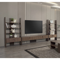 Martin Home Έπιπλο Τηλεόρασης Ξύλινο Καφέ Μ204xΠ47xΥ45cm Cona 0739-CONATV