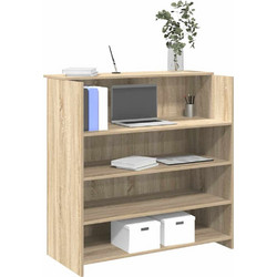 vidaXL Γραφείο Reception Ξύλινο με Βιβλιοθήκη 100x50x103.5cm 3324162