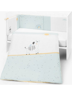KikkaBoo Stripy Friends Σετ Κούνιας Mint Green 3τμχ 41101020130