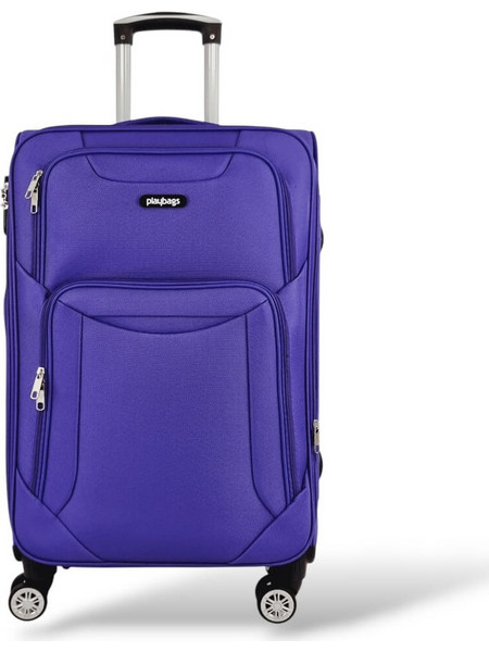 Playbags Collection FW8024-24 Βαλίτσα Μεσαία 67x41x22cm με 4 Ρόδες Μωβ