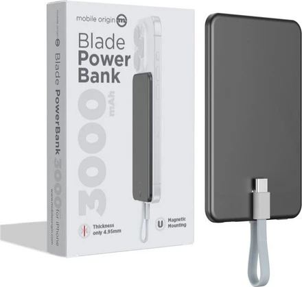 Origin Power Bank Mobile Origin Blade Wireless Magsafe Power Bank 3000mAh με Θύρα USB-C ...