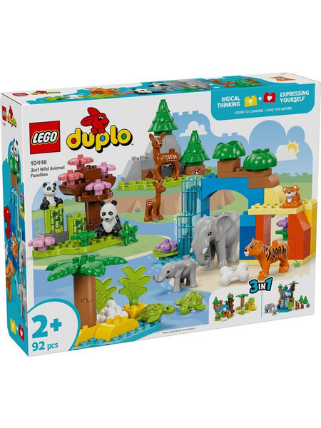 Lego Duplo 3in1 Wild Animal Families για 2+ Ετών 10446