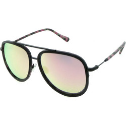 Enzo S30013 C1 Ανδρικά Γυαλιά Ηλίου Aviator Μεταλλικά Μαύρα με Κίτρινο Φακό