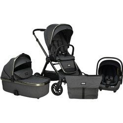 Bebe Stars Onyx Καρότσι Μωρού 3 σε 1 Grey