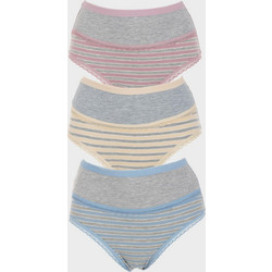 Gsecret Ψηλόμεσα Γυναικεία Slip με Δαντέλα 3Pack 3P9735-30836