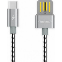 Remax Braided USB-A to USB-C 1m Silver 14949