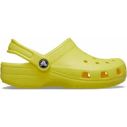 Crocs Classic Clog Παιδικά Παπούτσια Θαλάσσης Κίτρινα 206990-77J