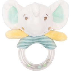 KikkaBoo Elephant Time Κουδουνίστρα Κρίκος για Νεογέννητα