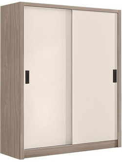 PoliHome Δίφυλλη Ντουλάπα Ρούχων Συρόμενη Vanity 160x60x200cm Ε7355,2