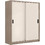 PoliHome Δίφυλλη Ντουλάπα Ρούχων Συρόμενη Vanity 160x60x200cm Ε7355,2