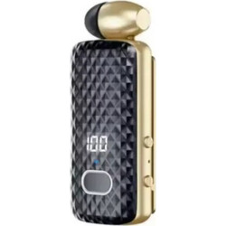 Fineblue F588 Ακουστικό Bluetooth In Ear Πέτου Gold