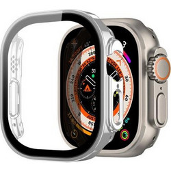Dux Ducis Hamo Μεταλλική Θήκη με Προστασία Οθόνης για Apple Watch Ultra 49mm Ασημί