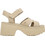 UGG New Heights Γυναικεία Πέδιλα Suede Εκρού με Χοντρό Χαμηλό Τακούνι 1167475-MDSD