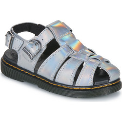 Dr. Martens Παιδικά Παπουτσοπέδιλα για Κορίτσι Ανατομικά Ασημί Μαύρα 40875960