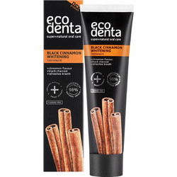 Ecodenta Black Cinnamon Οδοντόκρεμα για Λεύκανση Ενεργού Άνθρακα 100ml