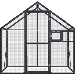 vidaXL Κλουβί Πτηνών Ανθρακί 179x100x185cm 152260