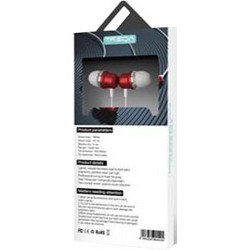 Treqa EP-761 Heavy Bass Handsfree In-Ear 3.5mm White Red