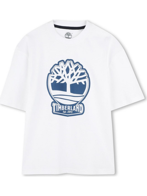 Timberland Παιδικό T-Shirt Κοντομάνικο Λευκό T60422-10P