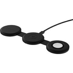 Satechi OntheGo 3in1 Ασύρματος Φορτιστής Qi2 Pad με Θύρα USB-C 15W Power Delivery Black