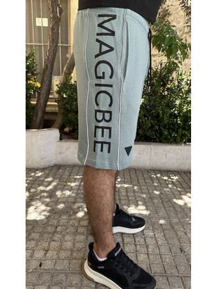 Magic Bee Ανδρική Βερμούδα Υφασμάτινη Πράσινο Mint 25162066