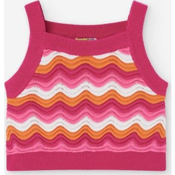 Losan Παιδικό Crop Top Αμάνικο Φούξια LKGAP020225005