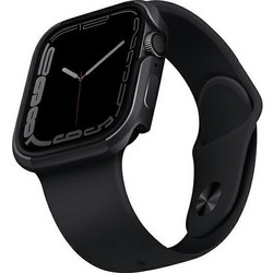 Uniq Valencia Μεταλλική Θήκη για Apple Watch 4 / 5 / 6 / 7 / 8 / 9 / SE 44 / 45mm Ανθρακί