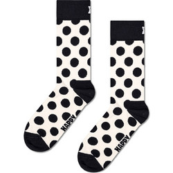 Happy Socks Βαμβακερές Γυναικείες Κάλτσες Λευκές Μαύρες P001587-1000