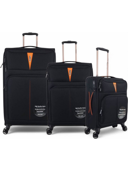 Diplomat Venice ZC6101 Σετ Βαλίτσες 3τμχ Μαύρες