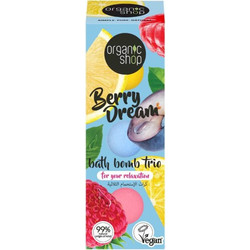 Natura Siberica Organic Shop Berry Dream Bath Bombs 3x85gr